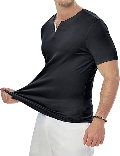 jmierr mens muscle slim t shirts