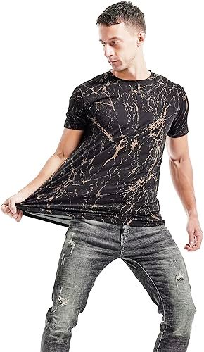 kliegou mens hipster hiphop tees t shirt